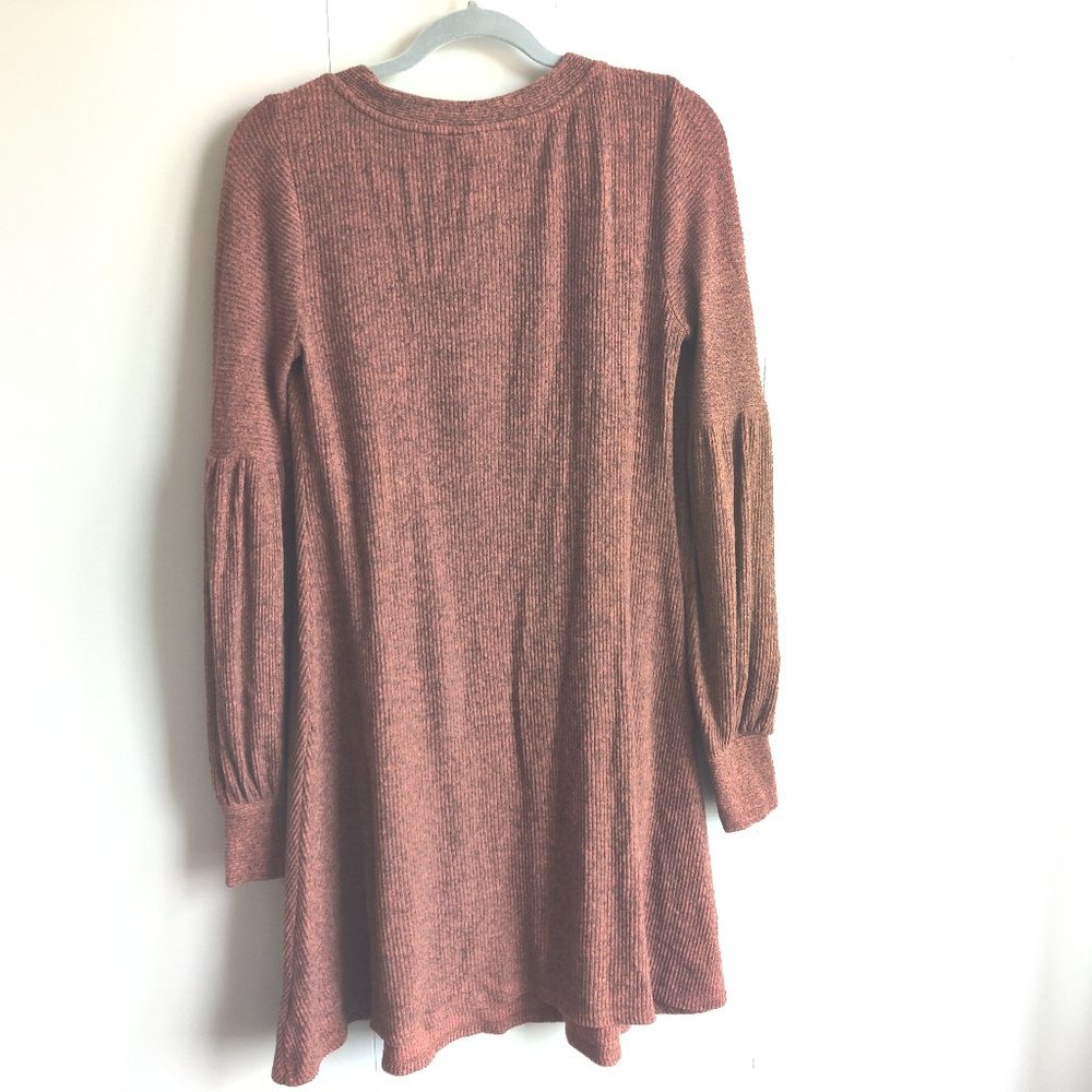 Mimi Maternity Ribbed Sweater Dress Rust Color Size M - Picture 5 of 5